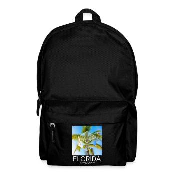 Florida USA Miami America Summer Palm Trees Beach - Backpack - black - Front