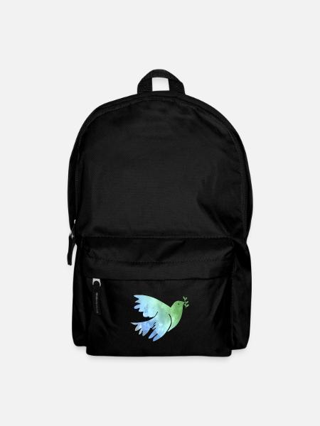 Peace Dove Peace Peace World Peace Love - Backpack - black