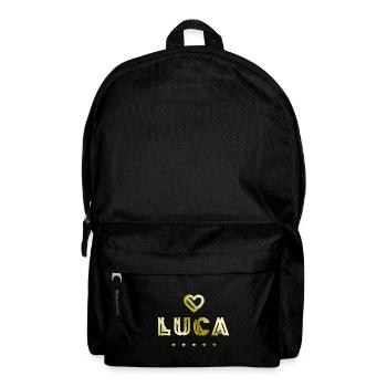 Luca Herz - Rucksack - Schwarz - Vorne