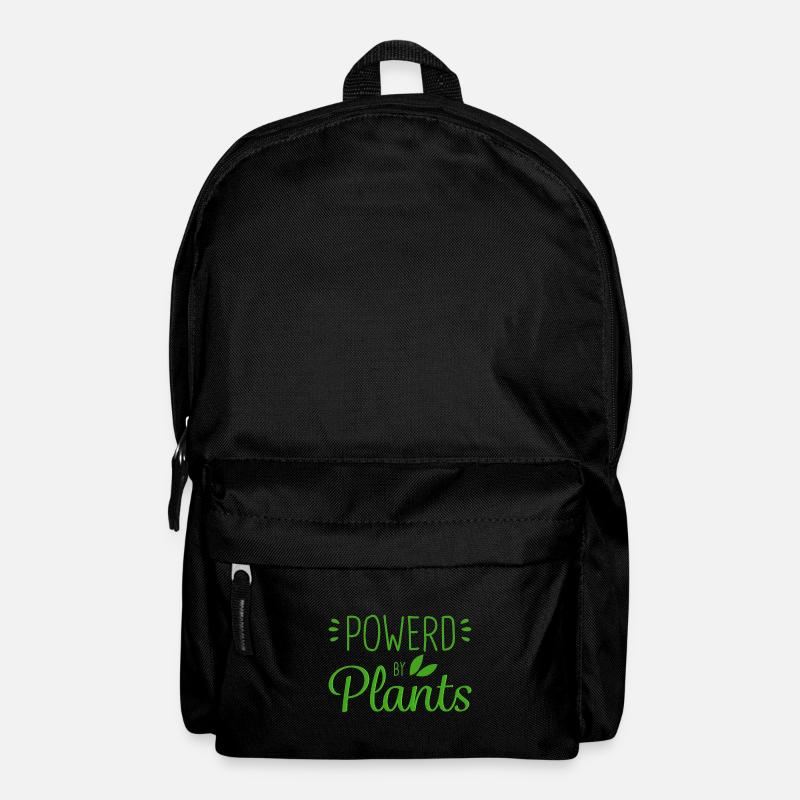 Powerd by Plants Vegan Power Geschenkidee - Rucksack - Schwarz