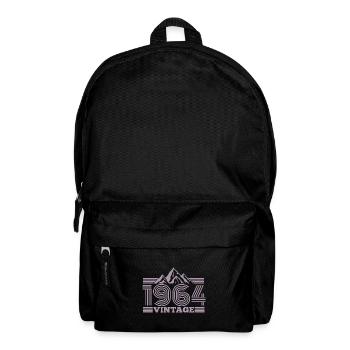 Jahrgang 1964 Geburtstag Wandern Berge Klettern - Rucksack - Schwarz - Vorne