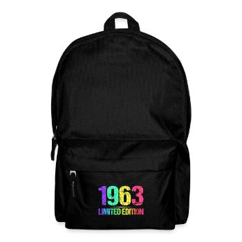 1963 Limited Edition Jahrgang 63er Retro Jahrgang - Rucksack - Schwarz - Vorne