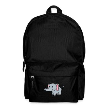 Elefant Comic - Rucksack - Schwarz - Vorne