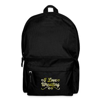Ich liebe Wrestling - Rucksack - Schwarz - Vorne