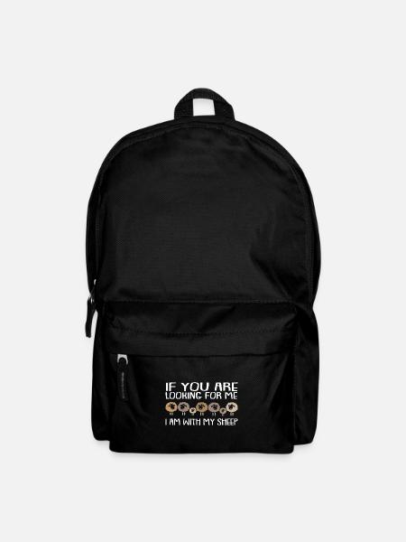 Wenn Ihr mich sucht ich bin bei meinen Schafen - Rucksack - Schwarz