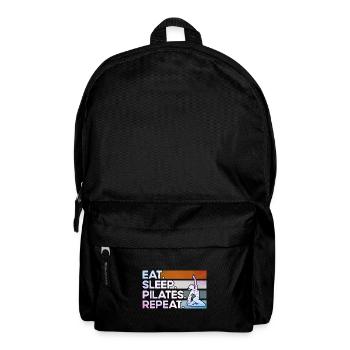 Pilates Manger Sommeil Pilates Cadeau à répéter - Sac à dos - noir - Devant