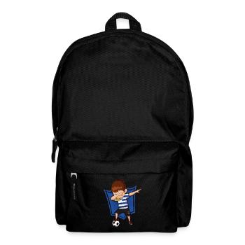 Fußballtupfen Uruguay Uruguayischer Fußballspieler - Rucksack - Schwarz - Vorne