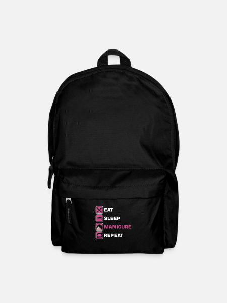 Mangez Sommeil Manucure Répétez Manucure NailTech - Sac à dos - noir