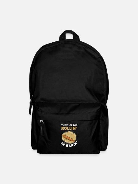 Gebäck-Bäcker-Patissier-Brot-Hersteller-Brote - Rucksack - Schwarz