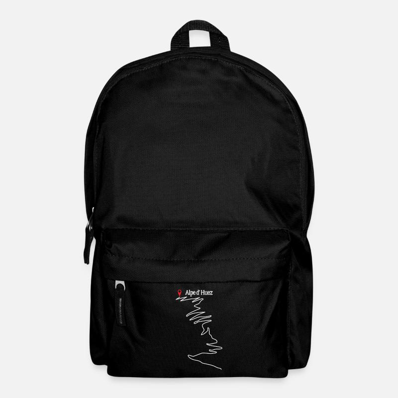 Alpe D 'Huez Gebirgsski Skifahrer Eis Schnee - Rucksack - Schwarz