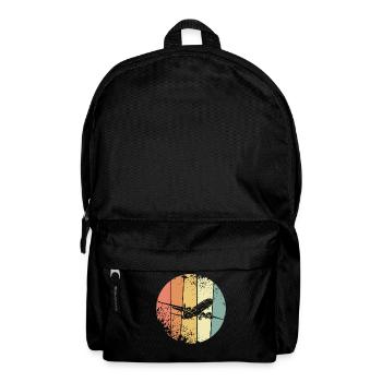 Flugzeug Pilot - Rucksack - Schwarz - Vorne