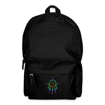 Native American Culture Willow Hoop Feathers - Backpack - black - Front