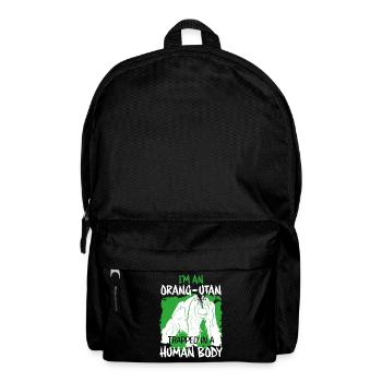 Monkey Orangutan - Backpack - black - Front