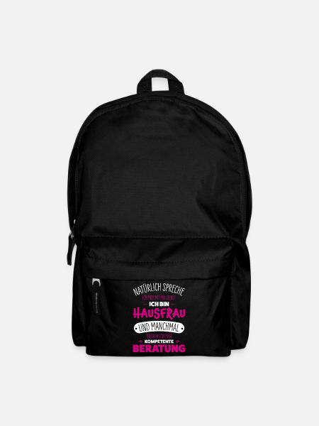 Hausfrau - Rucksack - Schwarz
