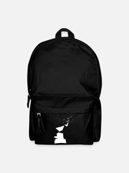 Livres sur les oiseaux - Sac à dos - noir