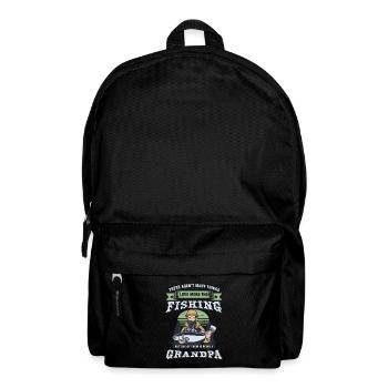 Fischen-Fischer fischt Fisch-Geschenk, das ich mehr liebe - Rucksack - Schwarz - Vorne