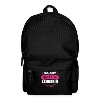 Lehrerin - Rucksack - Schwarz - Vorne