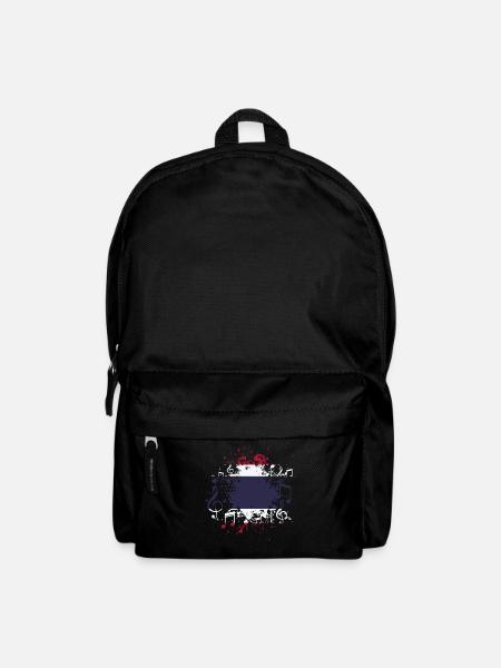 Thailand Flagge Musik - Rucksack - Schwarz