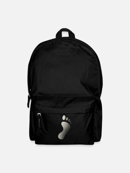 Fußabdruck - Rucksack - Schwarz