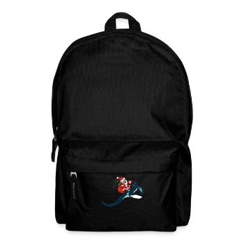 Christmas Manta Ray Xmas Diving Gift Idea - Backpack - black - Front