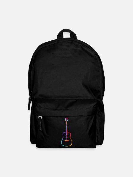Farbverlauf Akustische Gitarre - Rucksack - Schwarz