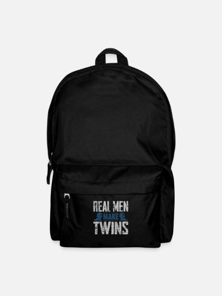 Zwillinge Papa - Rucksack - Schwarz