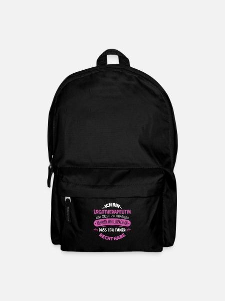 Ergotherapeutin - Rucksack - Schwarz