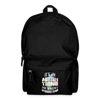 Autismus - Rucksack - Schwarz - Vorne