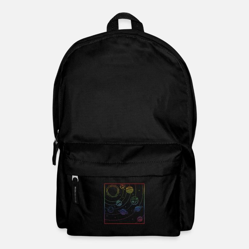 Buntes Universum-Planeten-Galaxie-Universum - Rucksack - Schwarz