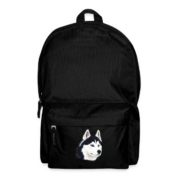 Husky Dog - Backpack - black - Front