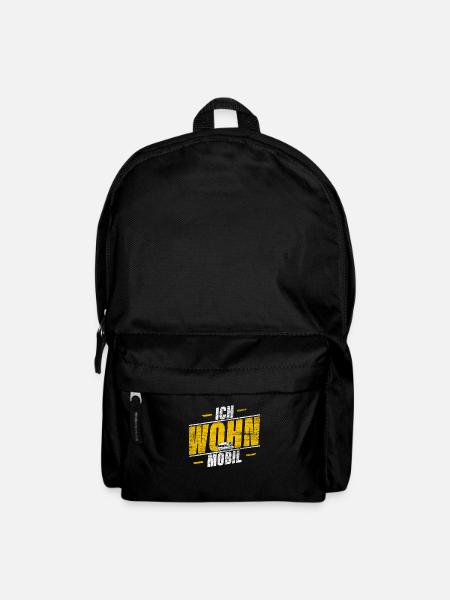 Wohnwagen Wohnmobil - Rucksack - Schwarz