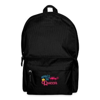 Apres Ski Queen Skifahren Schnee Wintersport Geschenk - Rucksack - Schwarz - Vorne