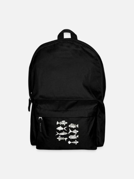 Fish Collection Vintage Fishes Gift Fishing Fish - Sac à dos - noir