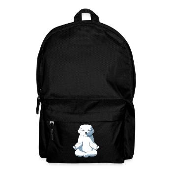 Yoga Maltese Dog - Backpack - black - Front