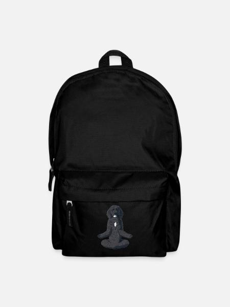 Yoga Portugiesischer Wasser Hund - Rucksack - Schwarz