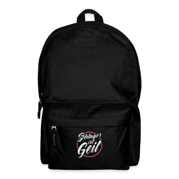 Schlager ist geil - Rucksack - Schwarz - Vorne