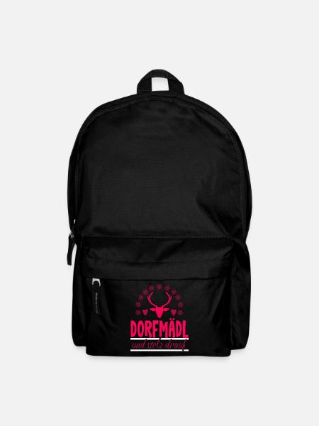 Dorfmädl Dorfmadl Dorfkinder Bauer Landwirtschaft - Rucksack - Schwarz