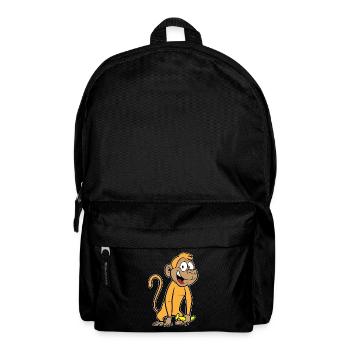 Monkey with banana - Backpack - black - Front