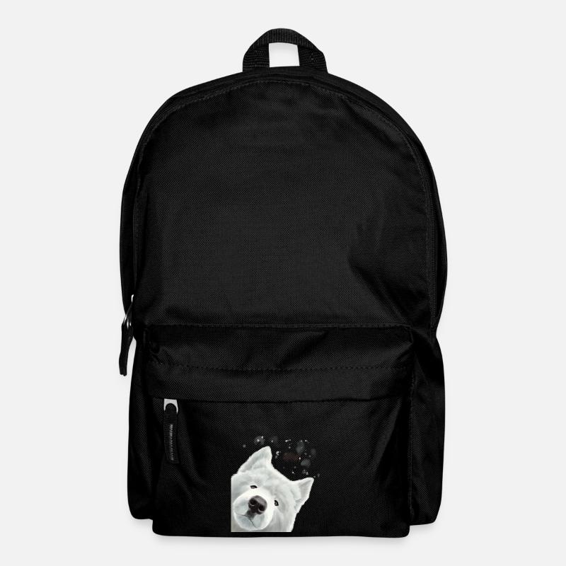 Neugieriges Samojede Hund - Rucksack - Schwarz