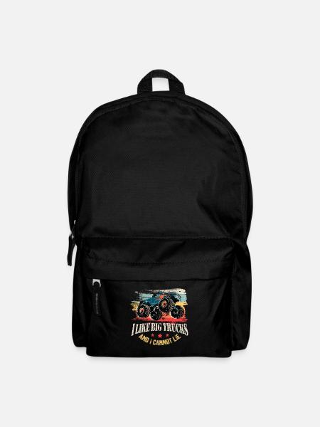 Ich mag große Lastwagen und ich kann Kleinkind nicht lügen - Monst - Rucksack - Schwarz