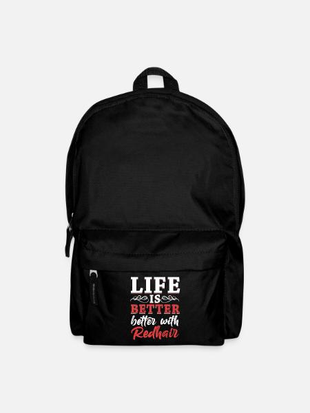 Das Leben ist besser mit Redhead Red Hair Redheads - Rucksack - Schwarz