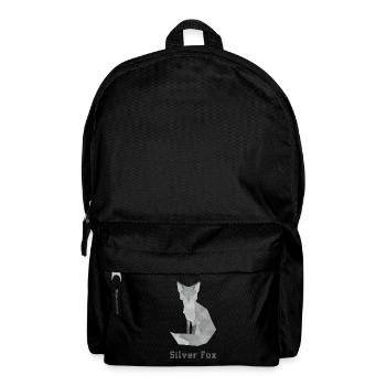 Silber Fuchs, abstakt - Rucksack - Schwarz - Vorne