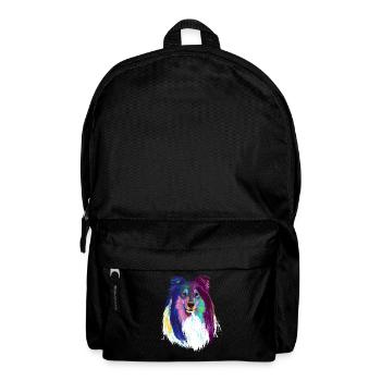 Collier de cheveux longs colorés chien - Sac à dos - noir - Devant
