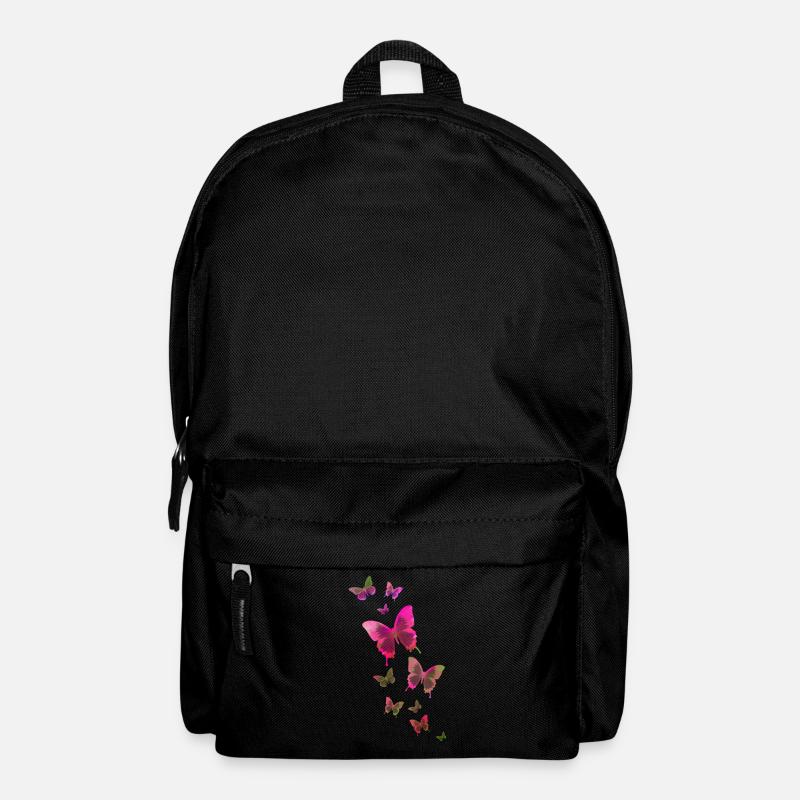 Schmetterling Schmetterling Tier bunt Farbe - Rucksack - Schwarz