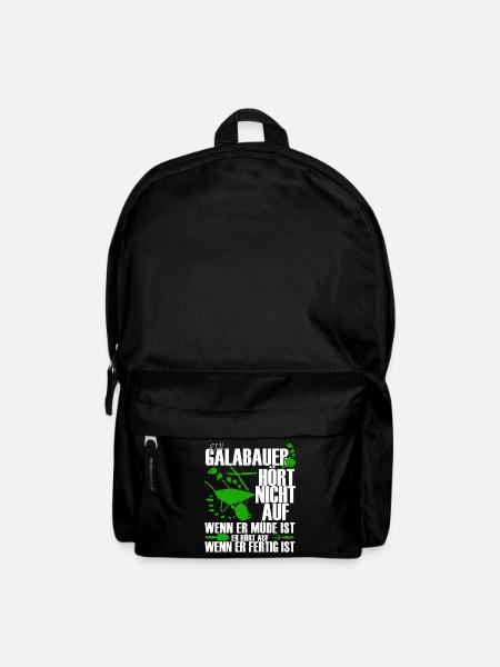 Galabau Landschaftsgärtner Spruch Witz - Rucksack - Schwarz