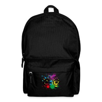 Colored Bicycle - Backpack - black - Front