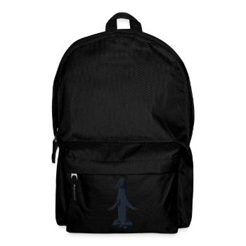 Chien méditant Flat Coated Retriever - Sac à dos - noir - Devant