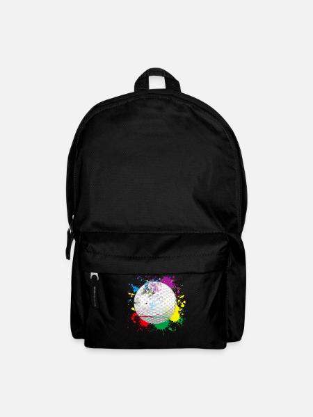Farbiger Golfball - Rucksack - Schwarz