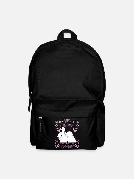 Altenpflegerin Pflege - lustiger Spruch - Rucksack - Schwarz