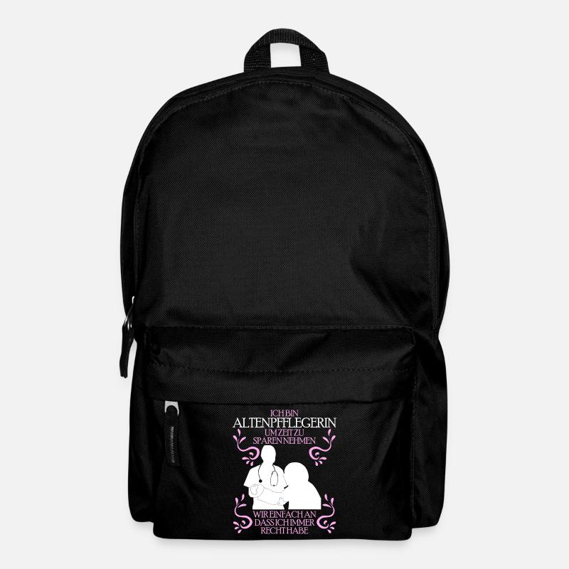 Altenpflegerin Pflege - lustiger Spruch - Rucksack - Schwarz